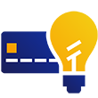 Card with lightbulb